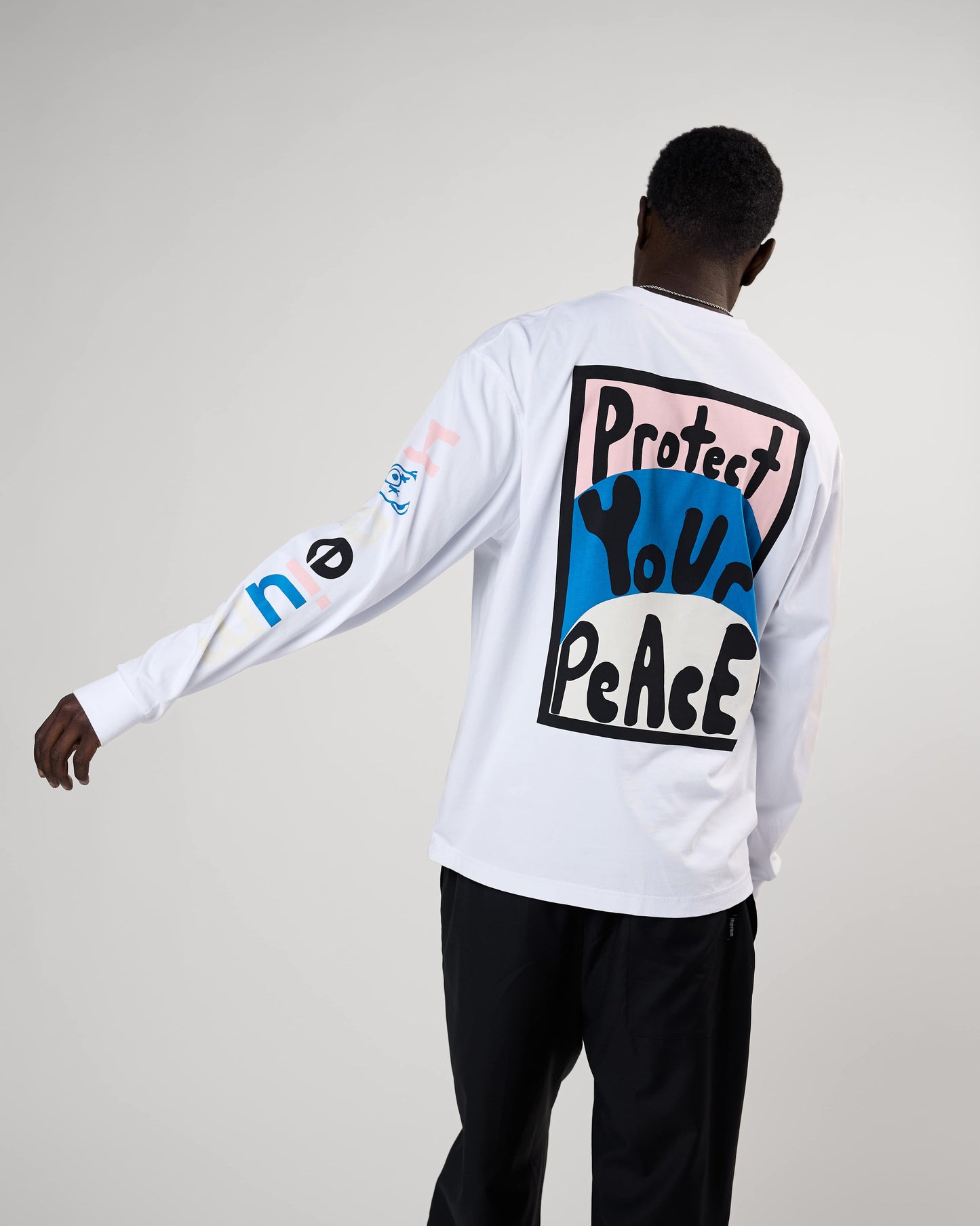 PROTECT YOUR PEACE TEE L/S | White