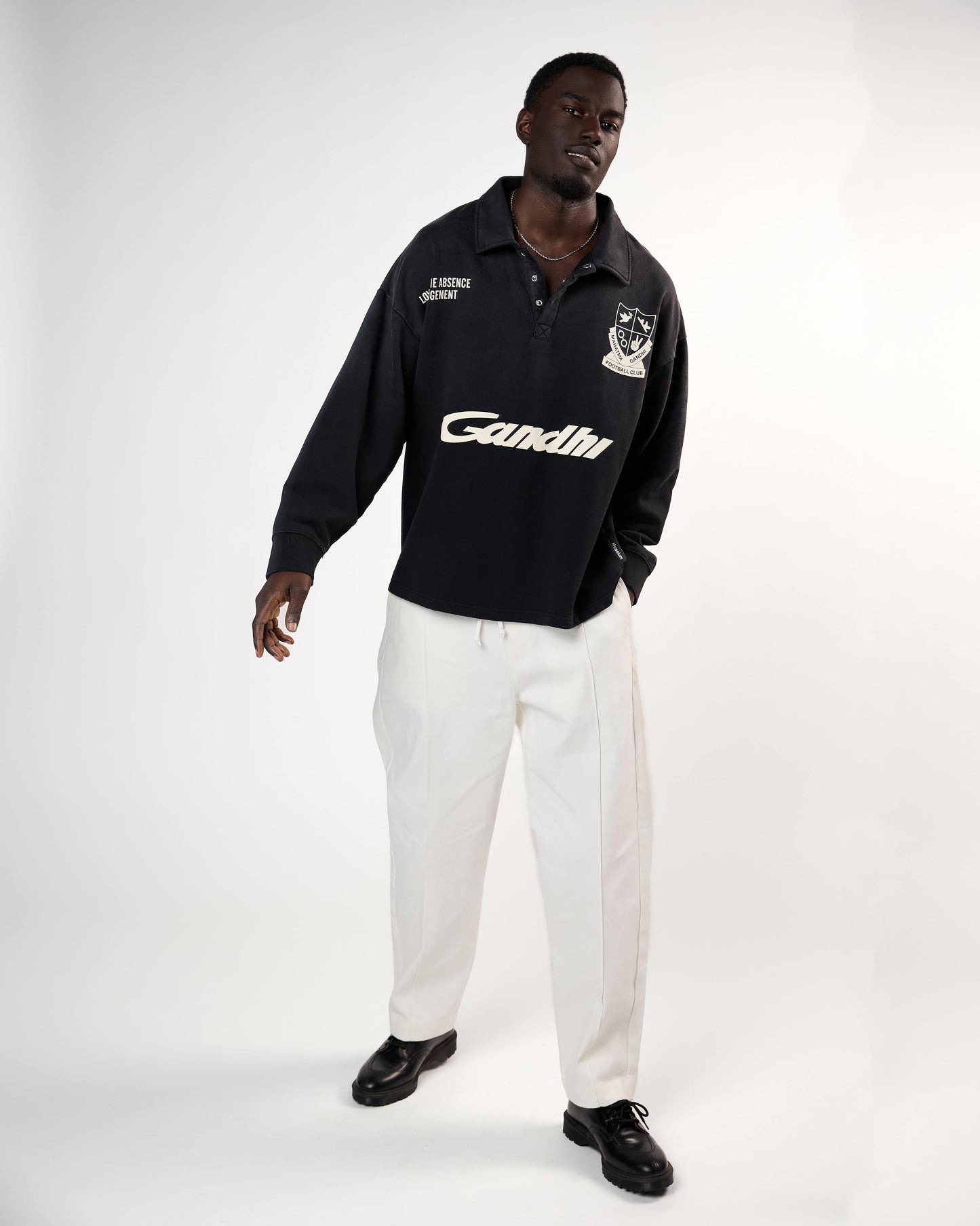 FOOTBALL POLO SWEAT | Black