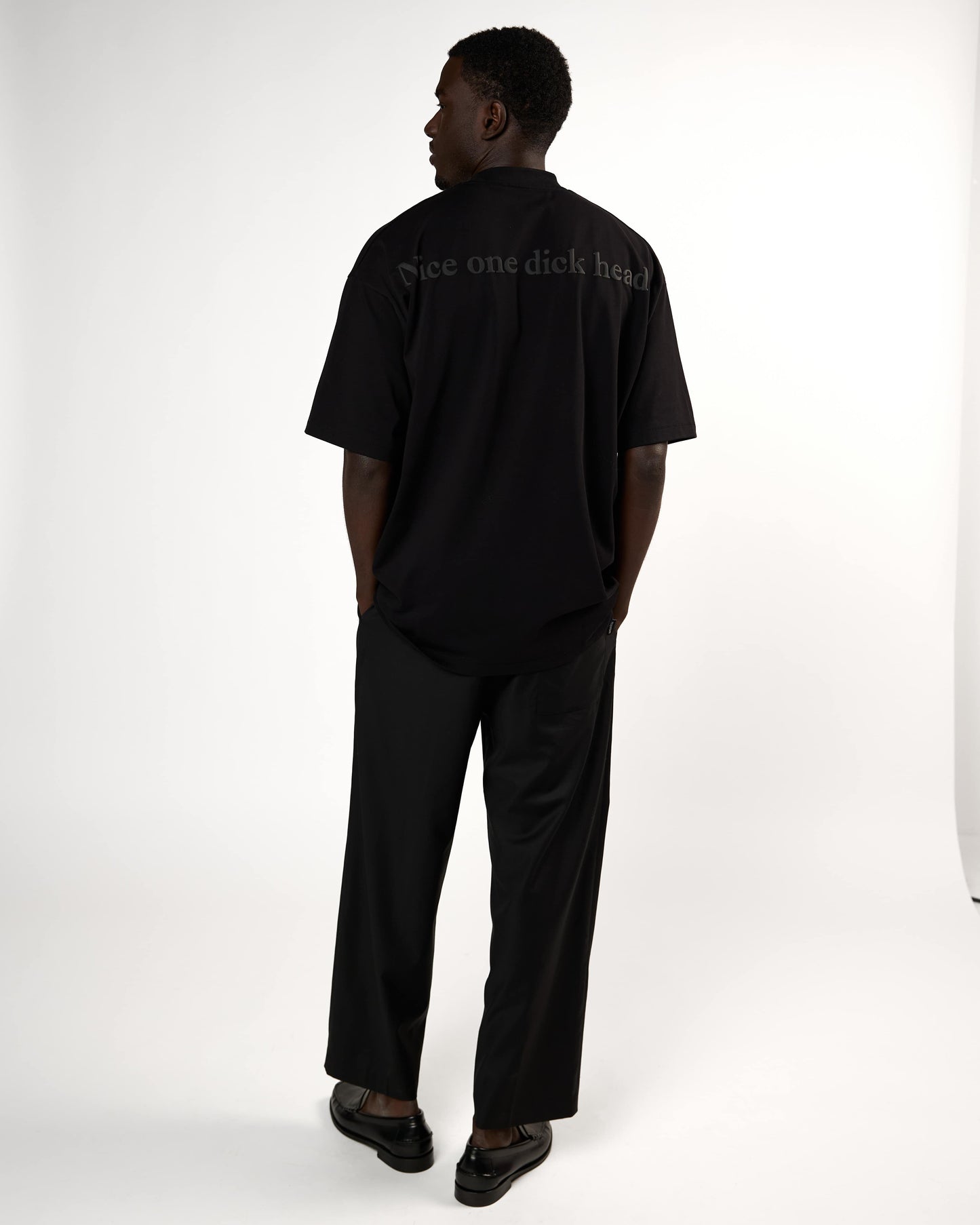 NICE ONE DICK HEAD TEE | Black