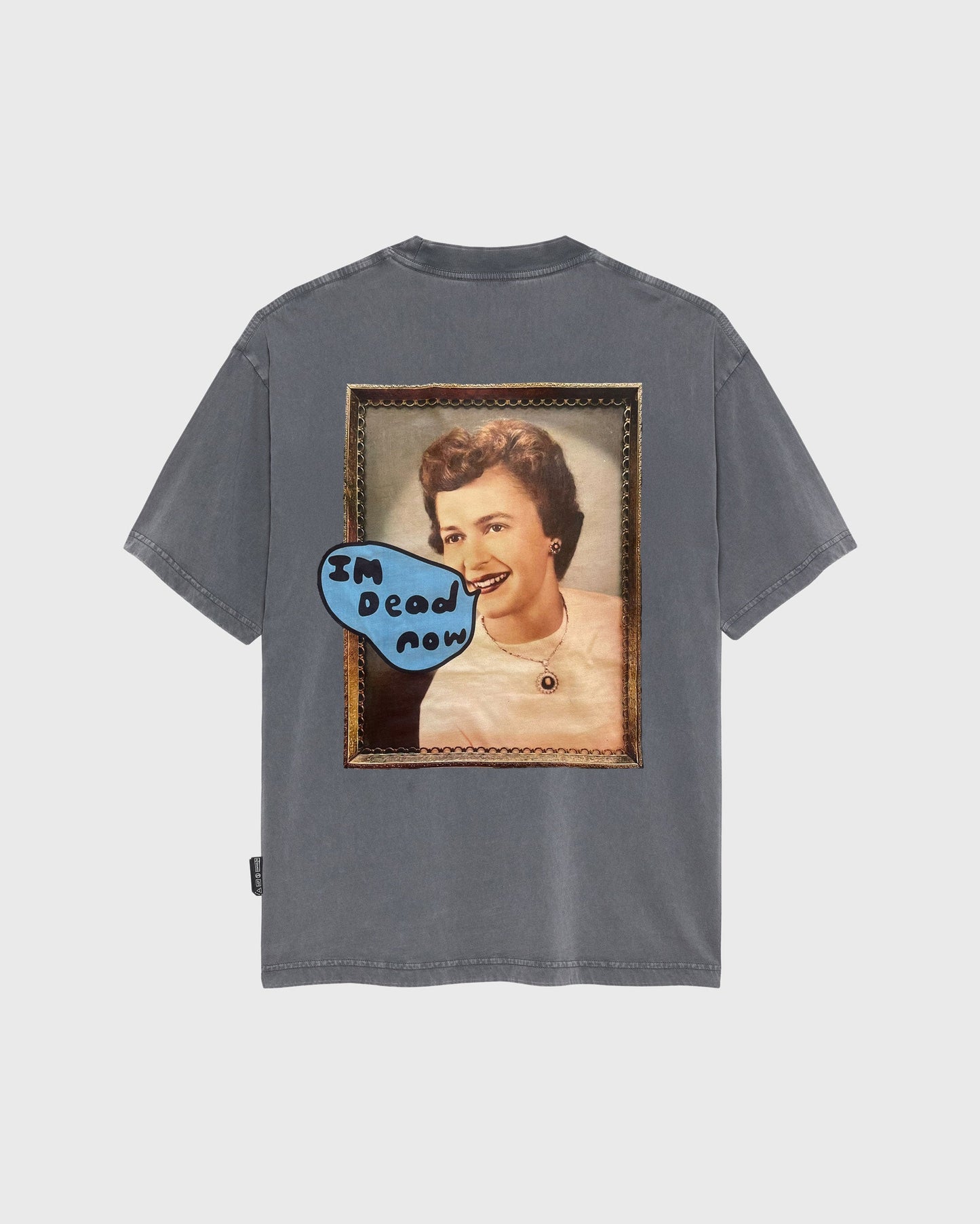 DEAD NOW TEE | Washed grey